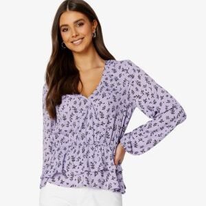 New classynest Purple Floral Peplum